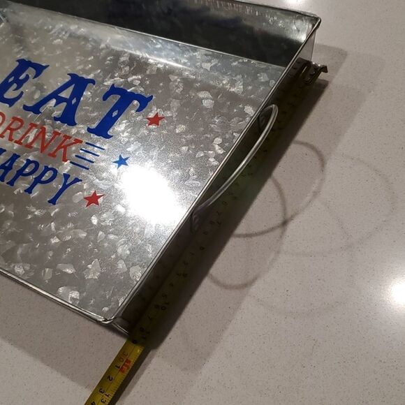 Fun "Eat, drink, be happy" serving tray - Picture 6 of 8
